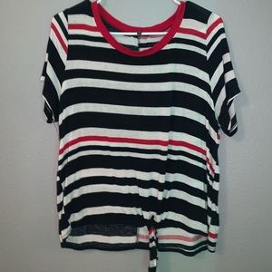 Red white and blue t shirt